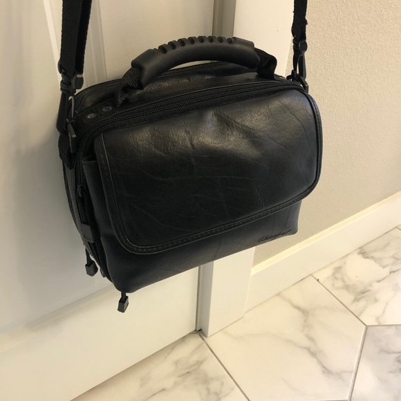 Vintage Memorex Black Electronic Storage Bag Padded‎ Excellent Condition - Picture 3 of 11